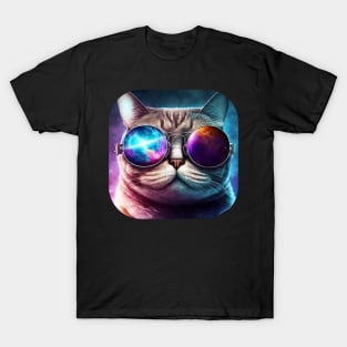 Cool Cat wearing Sunglasses T-Shirt